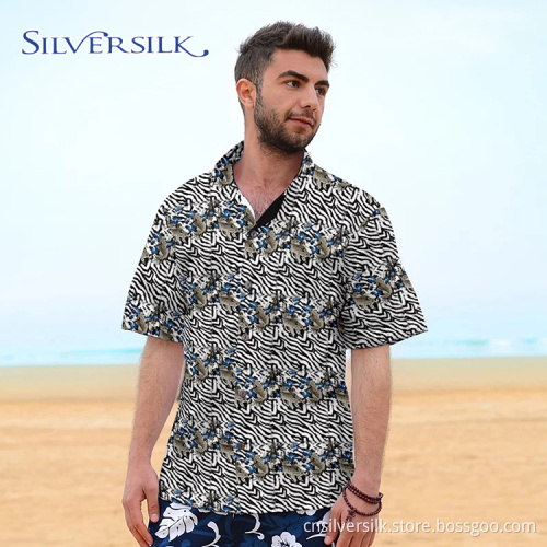 Summer Mens XXXXL Short Sleeve Shirt Printed Custom